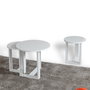 Hanah Home Mira - Mesa Nido Blanca (3 piezas)